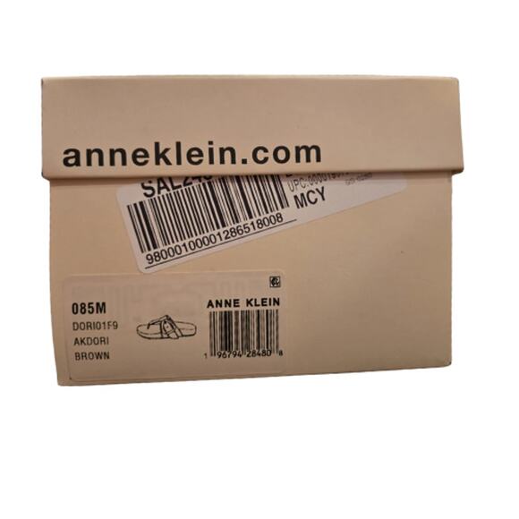 Anne Klein Dori Sandals in Brown Suede New in Box Size 8.5 - Picture 8 of 8